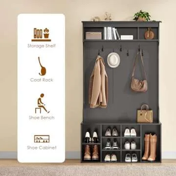 Soohow 70.9" Hall Tree with Bench for Entryway