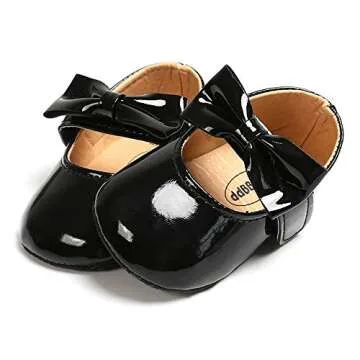 SOFMUO Baby Girls Mary Jane Flats with Bowknot
