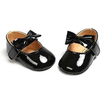 SOFMUO Baby Girls Mary Jane Flats with Bowknot