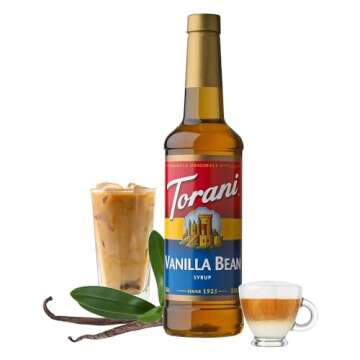 Torani Syrup, Vanilla Bean, 25.4 Ounces (Pack of 4)