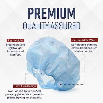Medical Nation 24" Disposable Bouffant Caps - Case of 1000
