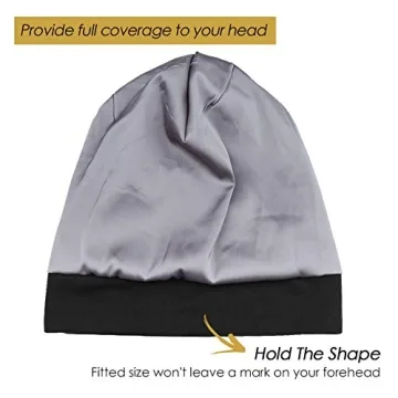 Stylish Satin Lined Beanie for Long Hair Women