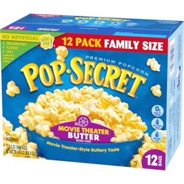 Pop Secret Microwave Popcorn, Movie Theater Butter, 12 Ct