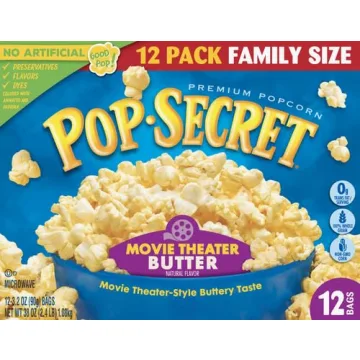 Pop Secret Microwave Popcorn, Movie Theater Butter, 12 Ct