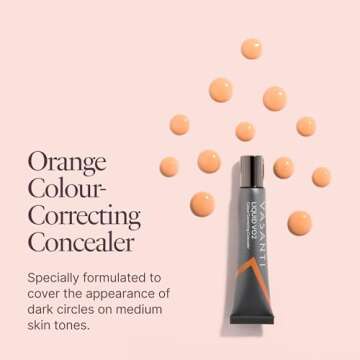 Liquid VO2 Undereye Color Corrector and Concealer by VASANTI - Medium to Deep Skin Tones - Paraben Free, Gluten Free - Look Younger with this Dark Circle Concealer