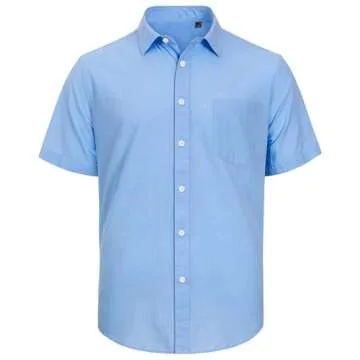 Summer Ready J.VER Men's Linen Short Sleeve Shirt