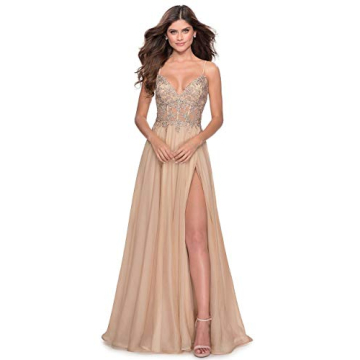 Miao Duo Women's Elegant V Neck Prom Dress - Size 12