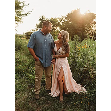 Miao Duo Women's Elegant V Neck Prom Dress - Size 12