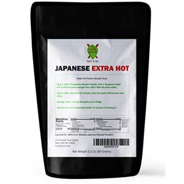 Dualspices Japanese Wasabi Powder 3.2 Oz (90 Grams) Extra Hot - No Fillers - 100% Pure