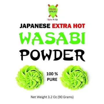 Dualspices Japanese Wasabi Powder 3.2 Oz (90 Grams) Extra Hot - No Fillers - 100% Pure