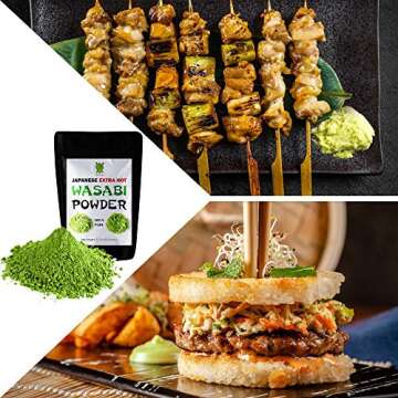 Dualspices Japanese Wasabi Powder 3.2 Oz (90 Grams) Extra Hot - No Fillers - 100% Pure