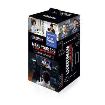Canon EOS Webcam Accessory Starter Kit, for Select EOS R Series Digital Cameras, AC Adapter AC-E6N, ...