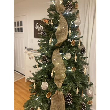 Sage in Thyme Boho Wooden Bead Christmas Ornaments