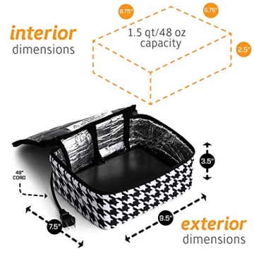 HOTLOGIC Mini Portable Electric Lunch Box - Convenient Food Warmer