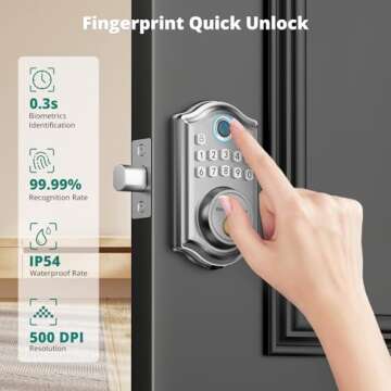 AkaGear DS10 Pro Keyless Entry Door Lock - The Ultimate In Smart Security