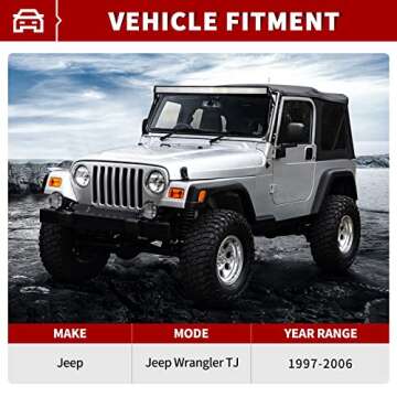 YITAMOTOR 52 inch LED Light Bar for Jeep Wrangler TJ 1997-2006