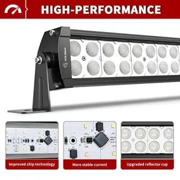 YITAMOTOR 52 inch LED Light Bar for Jeep Wrangler TJ