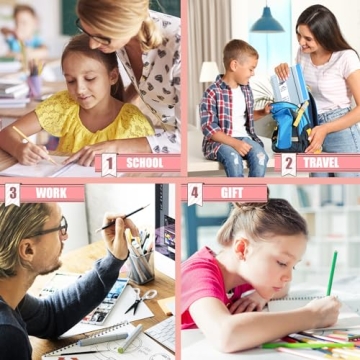 OWSC 4 Pack Lined Spiral Notebook - Perfect for School and Work