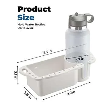 KEMIMOTO Boat Caddy Organizer, Marine Cup Holder Universal Fit for Bass Boat Kayak Pontoon Jon Boat Fishing Caddy Cabin Storage