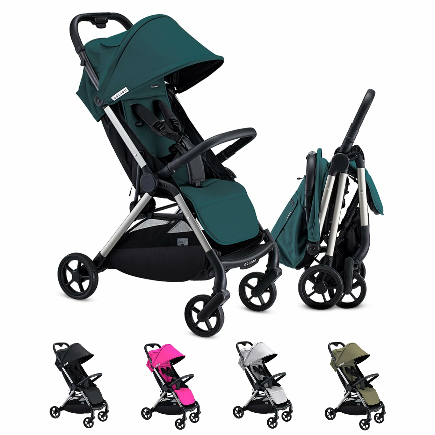 Lightweight Easy Fold Toddler Stroller with Cupholder