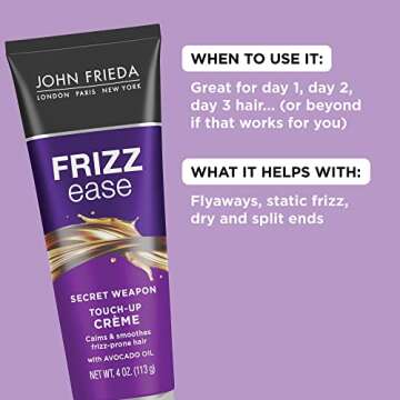 Frizz-Ease Style Creme Size 4z John Frieda Frizz-Ease Secret Weapon Flawless Finishing Cream
