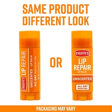 O'Keeffe's Unscented Lip Repair for Dry, Cracked Lips