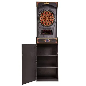 Arachnid Cricket Pro 650 Electronic Dartboard with Cabinet