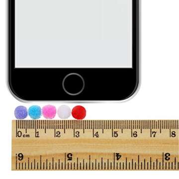 Shappy 2000 Pieces 6 mm Pom Poms Christmas for Craft Making, Christmas Holiday Costume Pom Balls Hobby Supplies and DIY Creative Crafts Decorations (Multicolored)