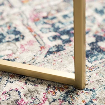 Modern Glam Faux White Marble Coffee Table 36 Inch