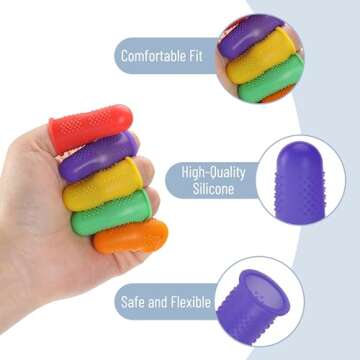 Mr. Pen- Hot Glue Gun Finger Protectors, 24 pcs, Silicone Thimble Finger Guard for Hot Glue