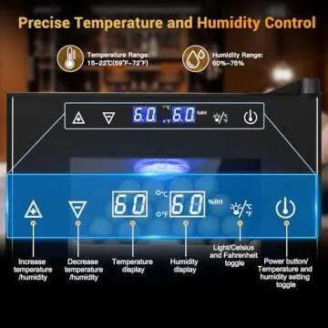 Velieta Electric Cigar Humidor, 250 Count Capacity