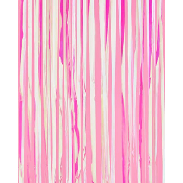 Iridescent Fringe Foil Curtain Set - Perfect for Parties