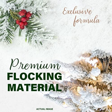 Fraser Hill Farm 9-Ft Flocked Christmas Tree with Smart Lights