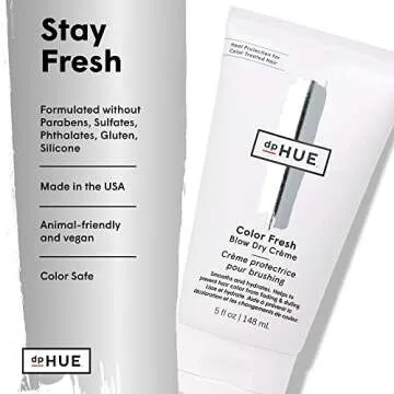 dpHUE Color Fresh Blow Dry Creme - 5 oz - Hydrates, Adds Shine & Protects Against Heat Damage - With Argan Oil & Shea Butter - For All Hair Types - Color Safe