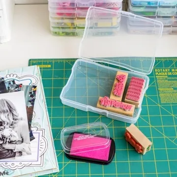 IRIS USA Scrapbook Storage Cases, 10-Pack, 4" x 6"