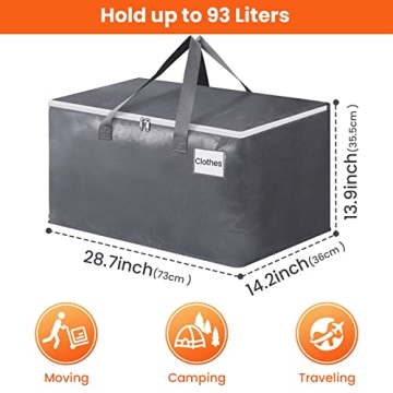 BlissTotes Heavy Duty Large Moving Bags with Handles