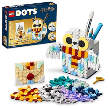 LEGO DOTS Harry Potter Hedwig Pencil Holder Craft Set - Fun & Creative for Kids Ages 6+