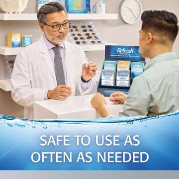 Refresh Optive Advanced Lubricant Eye Drops, Preservative-Free, 0.01 Fl Oz Single-Use Containers, 30 Count