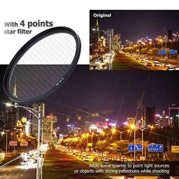 JJC 58mm Star Filter Kit for Stunning Photography Effects