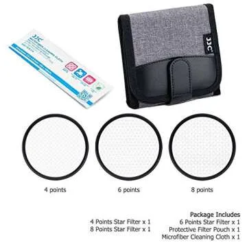JJC 58mm Star Filter Kit for Stunning Photography Effects