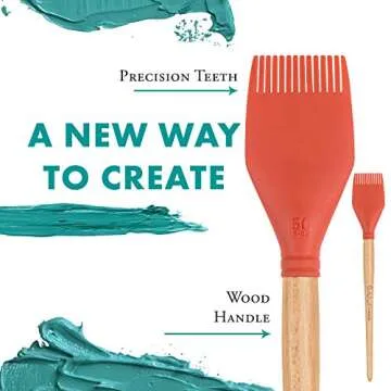 Princeton Catalyst Tools, Art Supplies for Texturizing and Moving Paint, Blade- 50mm, Orange