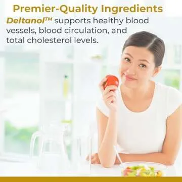 Premier Research Labs Deltanol - Antioxidant, Bone & Cardiovascular Support - Supports CoQ10 & Cholesterol - Delta-Tocotrienol Complex - No Added Stearates - 60 Plant-Source Capsules