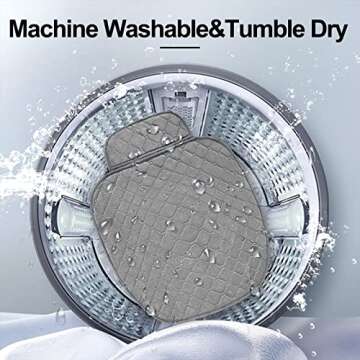 surpassme 2 Comfortable Car Seat Covers Universal Front Seat Coves for Car Accessories with Storage Pockets, Padded Car Interior Covers for Automotive, SUV, Truck, and Van (Grey)