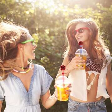 3Pcs Valentine's Day Straw Covers Cap for Stanley Cup Silicone Straw Cover Straw Topper Compatible w...