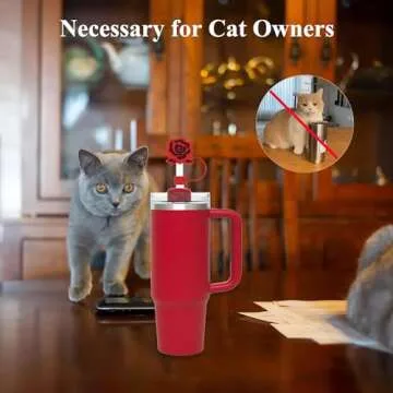 Valentine's Day Rose Straw Caps for Stanley Cups - 3Pcs