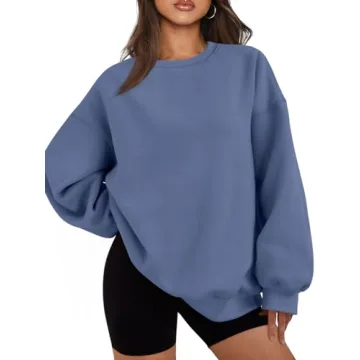 EFAN Women's Oversized Sweatshirts Hoodies Fleece Crewneck Sweaters Casual Tops