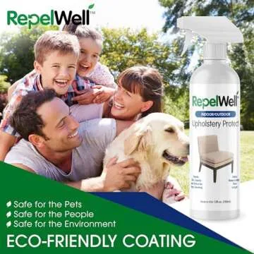 RepelWell Upholstery Protect Stain & Water Repellent Spray (12oz) Eco-Friendly, Pet-Safe Spray Keeps...