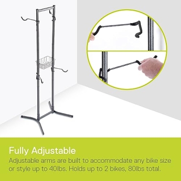 Freestanding Delta Bike Rack - No Drilling Needed for Storage