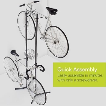 Freestanding Delta Bike Rack - No Drilling Needed for Storage