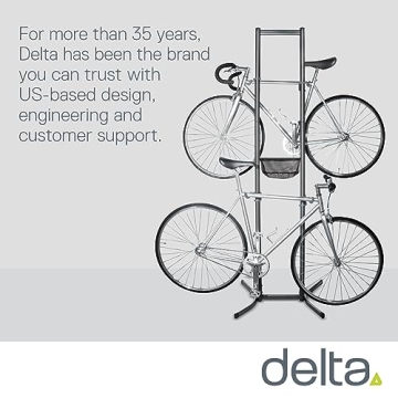Freestanding Delta Bike Rack - No Drilling Needed for Storage